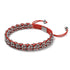 Rote Panda-Glieder | Mini-Kismet-Armband | Rot x Silber